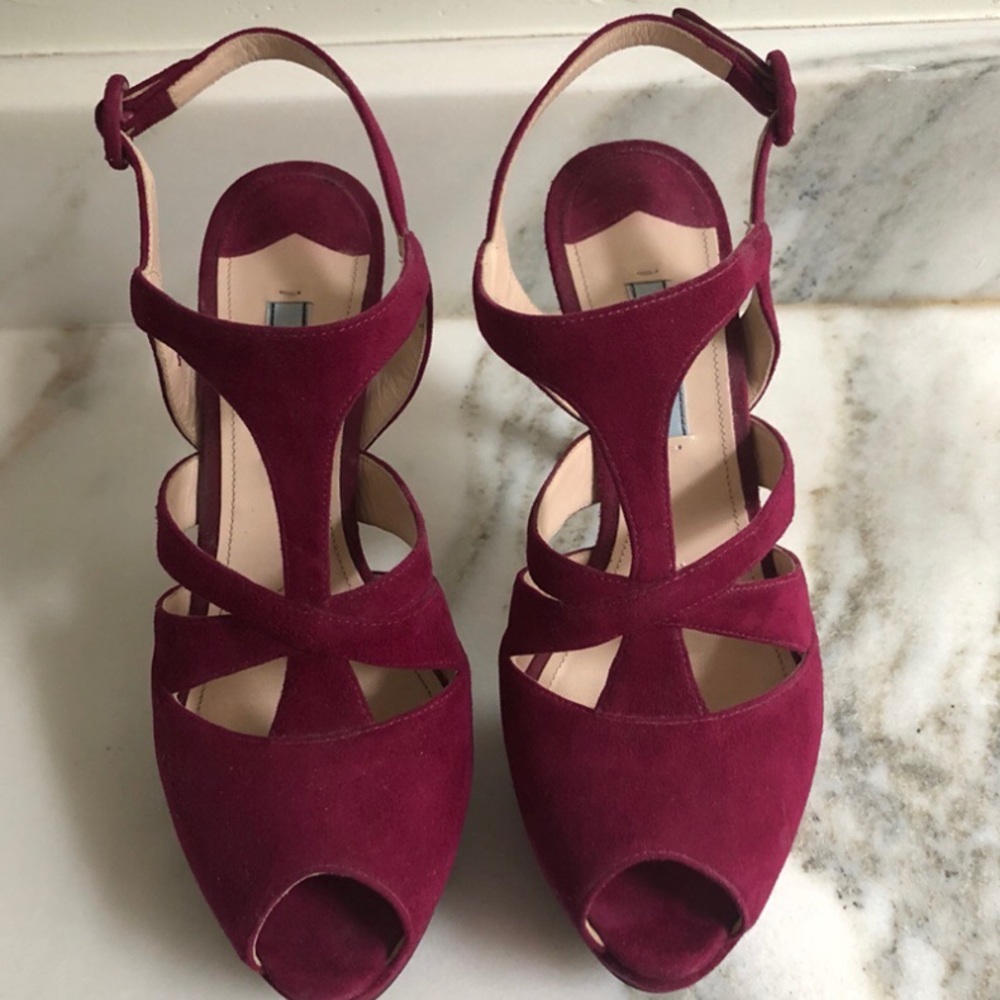 Prada Suede Heels